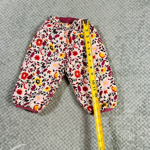 Vintage PATAGONIA Reversible Snow Pants Pink/Floral Down Filled Baby - Picture 6 of 8